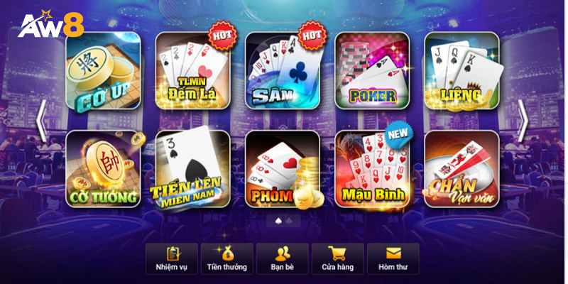 Game bài đổi thưởng hấp dẫn và đa dạng