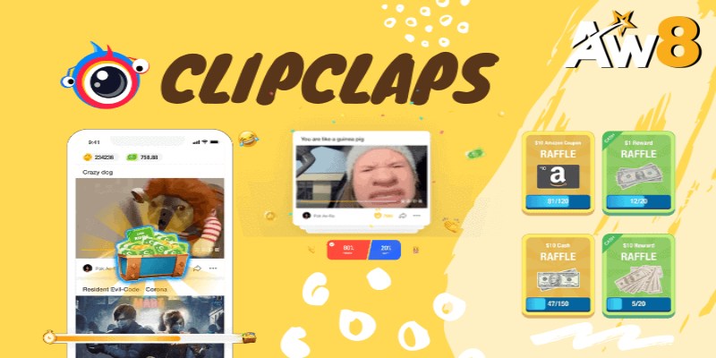 ClipClaps – Xem video nhận tiền