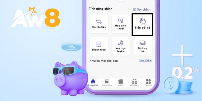 Các cách rút tiền tiết kiệm online MB Bank